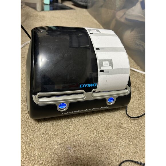 Dymo LabelWriter 450 Twin Turbo Label Printer With Power Adapter & USB Cable - Picture 11 of 11